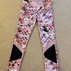Pink Patterned Leggings